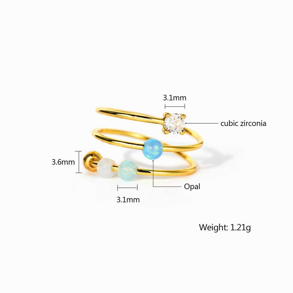 LOVECOM close-up of 3.1 mm beads on the ring.