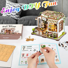 Lovelyhome diorama with puppies and kittens invites imaginative storytelling
