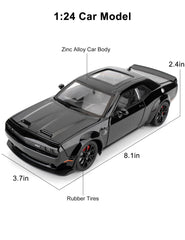LOVEPOSELY Hellcat black trunk open view highlighting realistic storage for display