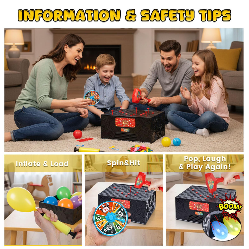 LovesTown Balloon Pop Box kid-friendly setup for party moments.