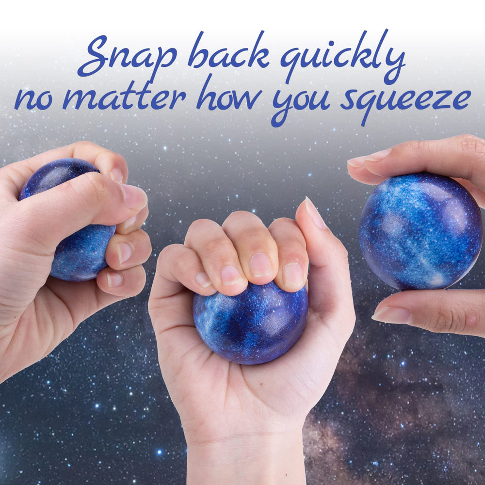 LovesTown blue purple space pattern ball with starlight