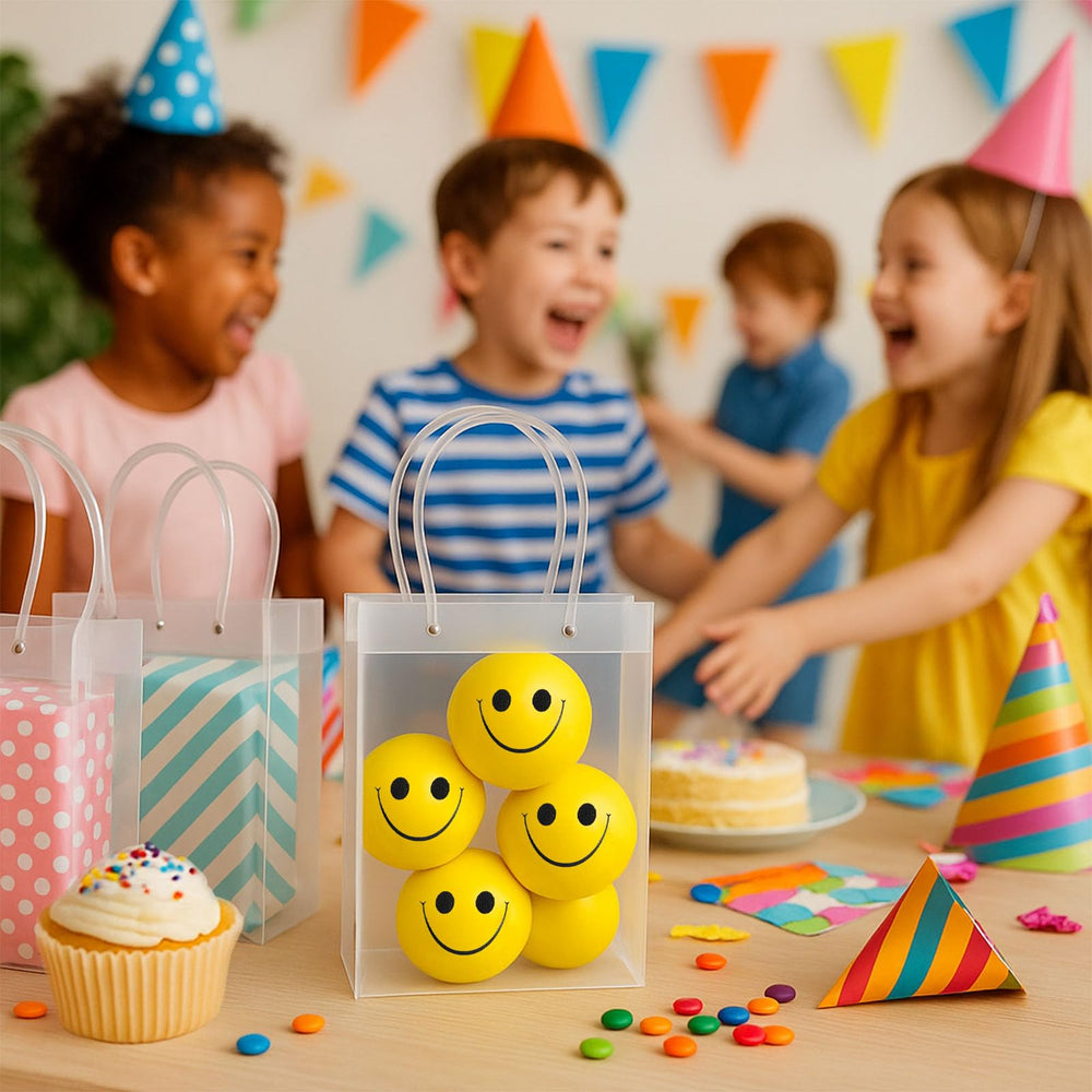 LovesTown bright-yellow squeeze toy, ideal for party decor and playful moments.