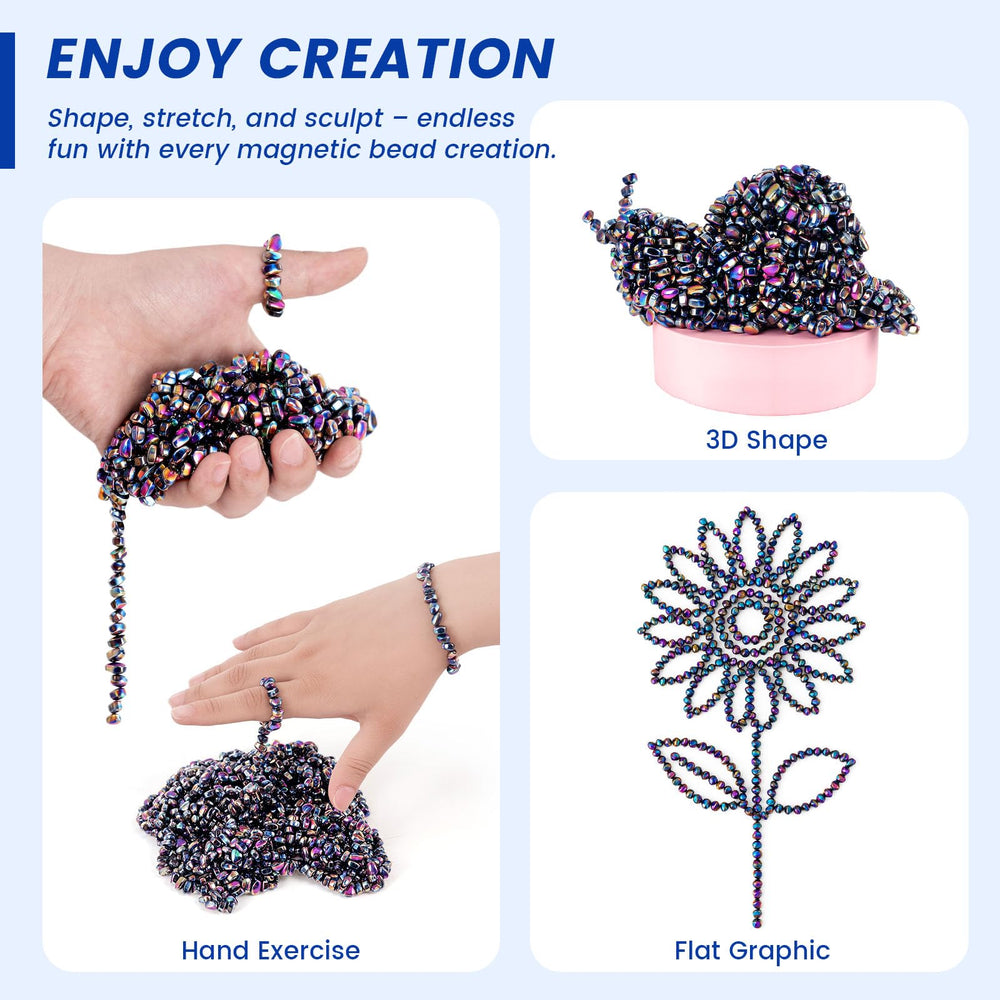 LovesTown rainbow beads suitable for stress-relief kneading and focus