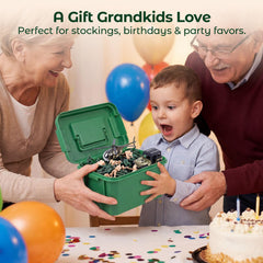 LovesTown army playset packaging shown as gift-ready for holidays.