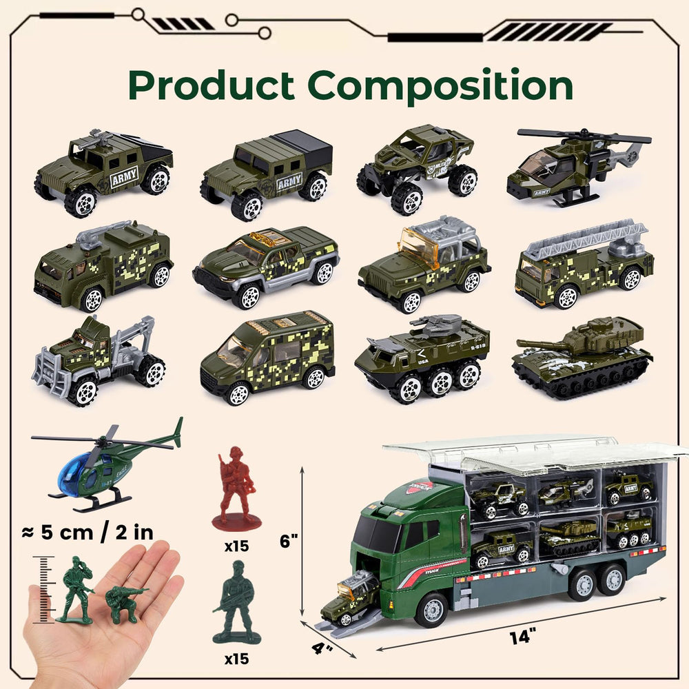 LovesTown ready-for-gift army toy set ideal for birthdays.