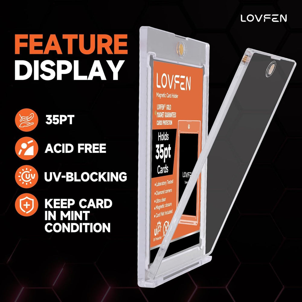 Lovfen gift-ready card holder ideal for collectors and gifting.