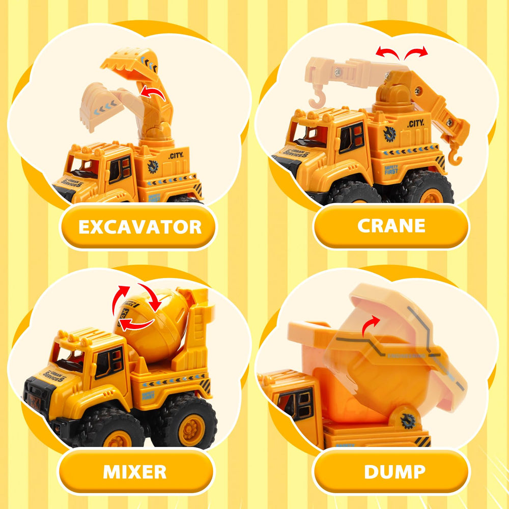 Lovinkiki excavator toy featuring moving arm for interactive play.
