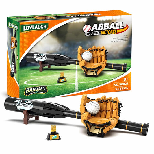 Lovlaugh 968Piece Baseball Building Set—complete build for imaginative play.