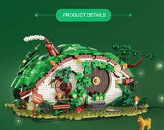 lovlaugh Bag End display piece shines with night lighting.
