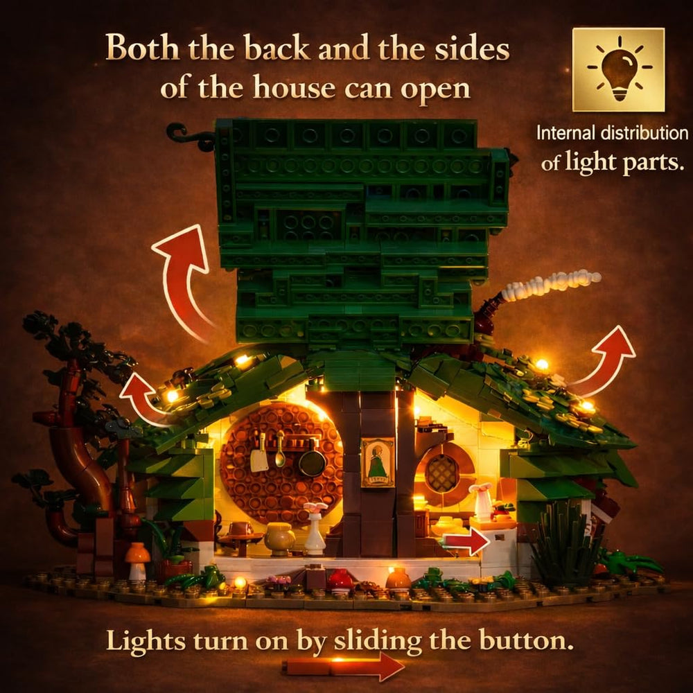 lovlaugh Bag End interior lit by LED for warm ambiance.