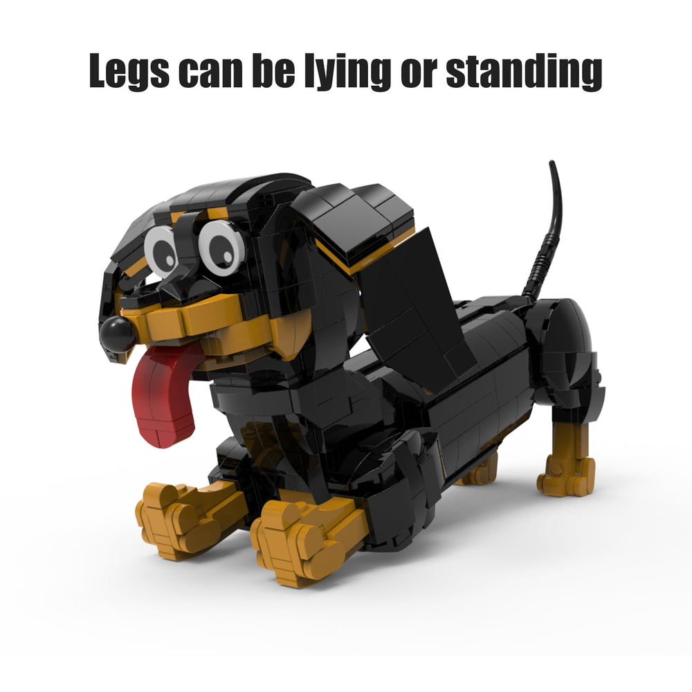 lovlaugh dachshund building blocks set storage bags and manual aid organization
