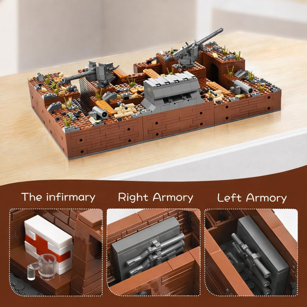 Lovlaugh ground fortress structure: sturdy build for display dioramas.