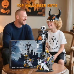 Loyratche Horror Skull Building Set display-ready haunted scene for interiors