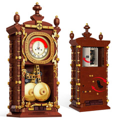 Loyratche Vintage Swing Clock front gear view with real-time movement for a dynamic display