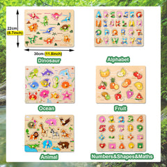 LOYUEGIYO ocean peg puzzle helps pattern recognition during play