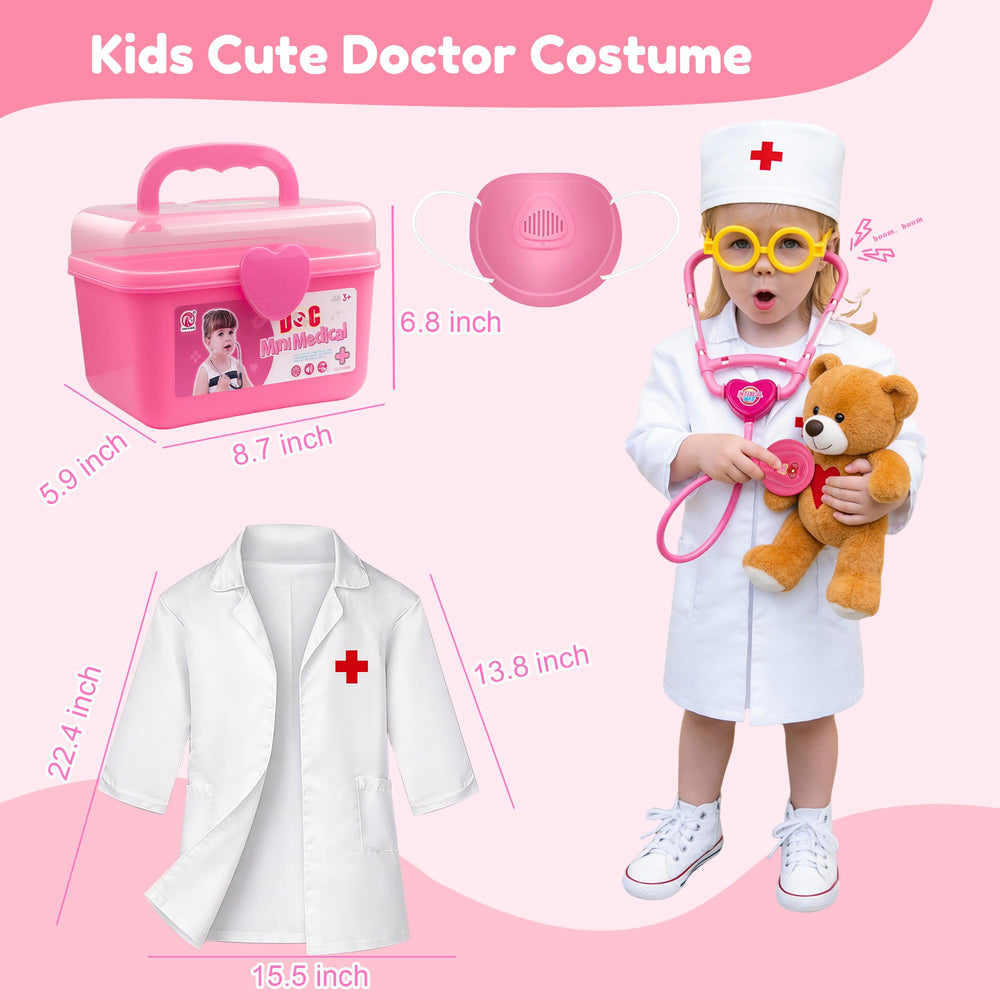 LPFG stethoscope with sounds and light boosts realistic pretend doctor play.