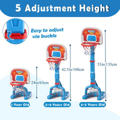 LPFG toddler basketball hoop backboard for engaging shooting practice and color-friendly design