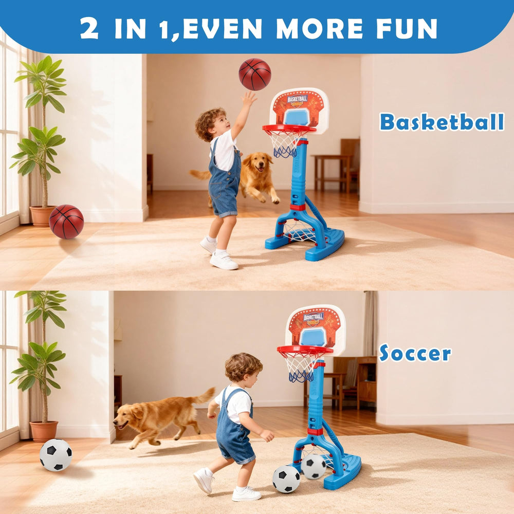 LPFG toddler basketball hoop support frame aids stable play during growing skills
