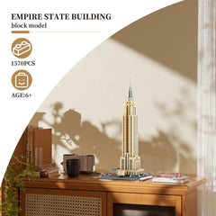 LQPFBSM Empire State model side view highlights exterior detailing
