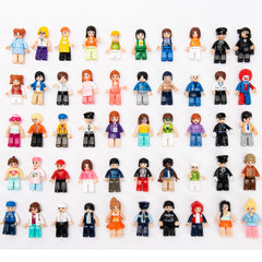Lrdboeg 50pcs minifigures pack for imaginative play and endless mix-and-match