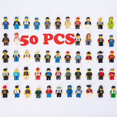Lrdboeg random minifigures pack cover with varied figures for imaginative play.