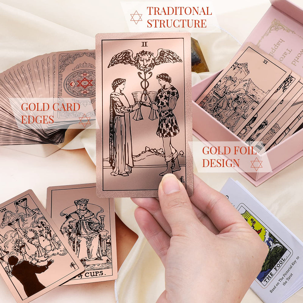 lrjrizzo gold foil tarot deck adds a premium touch for readings