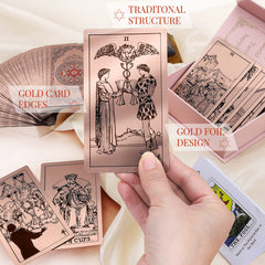lrjrizzo gold foil tarot deck adds a premium touch for readings
