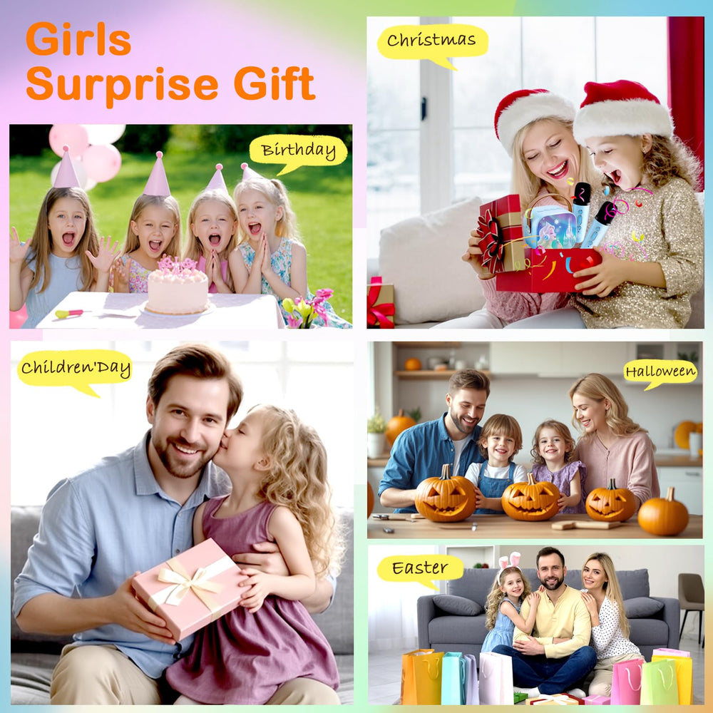 lrjrizzo kids karaoke machine ideal for parties and trips