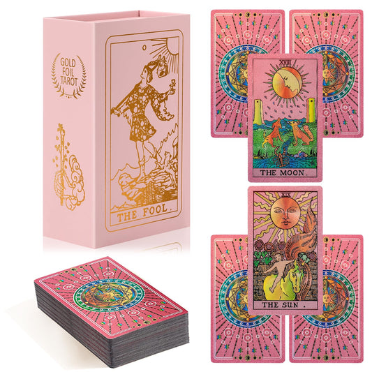 lrjrizzo pink tarot cards front pattern for beginner-friendly look