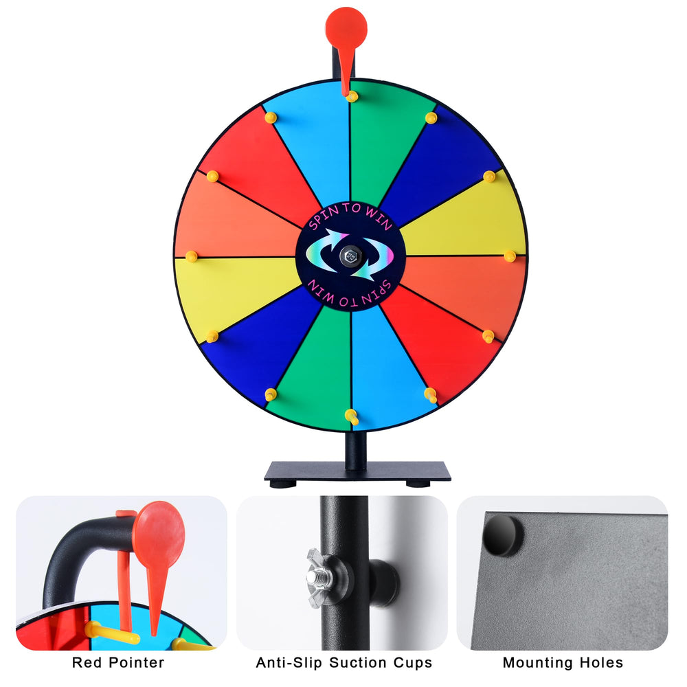LRMBKM prize wheel base features anti-slip feet for stable spins