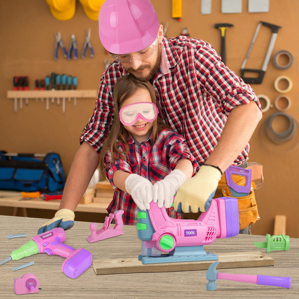 LSCLCIN tape measure included for pretend measuring and projects.