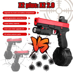 LsuBhef Gel Blaster X2 battery powering quick-fire action