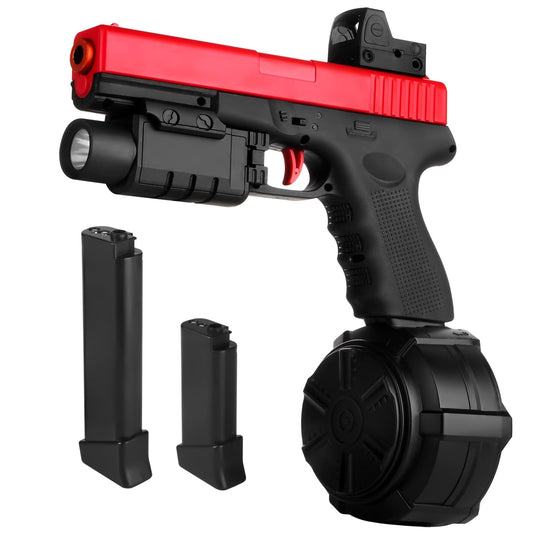 LsuBhef Gel Blaster X2 drum in action for continuous ammo flow