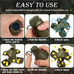 LsuBhef grenade foam ammo insert enables safe outdoor use.