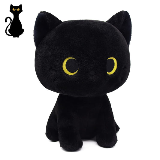 LSYDCARM black cat plush 8-inch cuddly toy for kids