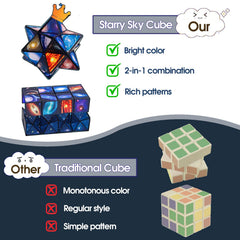 Luaxkpi Infinity Cube engaged by a child during focused play.