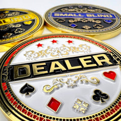 Luck Lab gold-plated-poker-buttons-3mm shows premium durability and casino-style flair.
