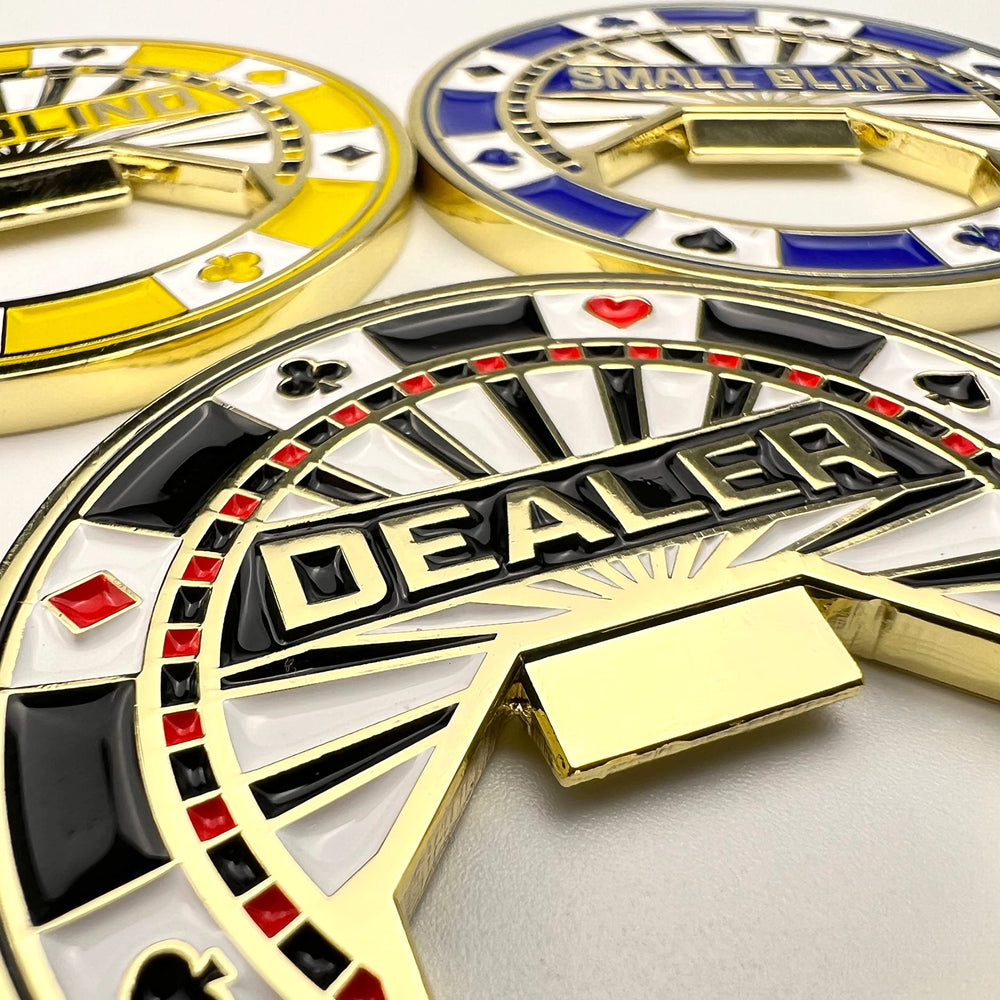 Luck Lab poker-weight markers help stabilize cards during play
