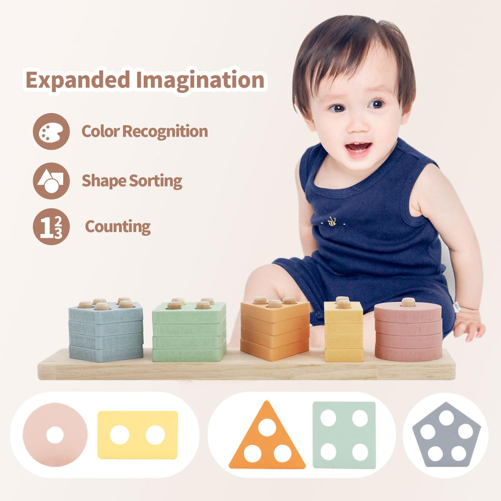 LUCKFUTURE atom-shaped teether offering safe teething relief and sensory input