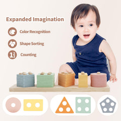 LUCKFUTURE atom-shaped teether offering safe teething relief and sensory input