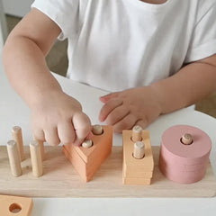 LUCKFUTURE nine-pieces-set shows complete Montessori play options.