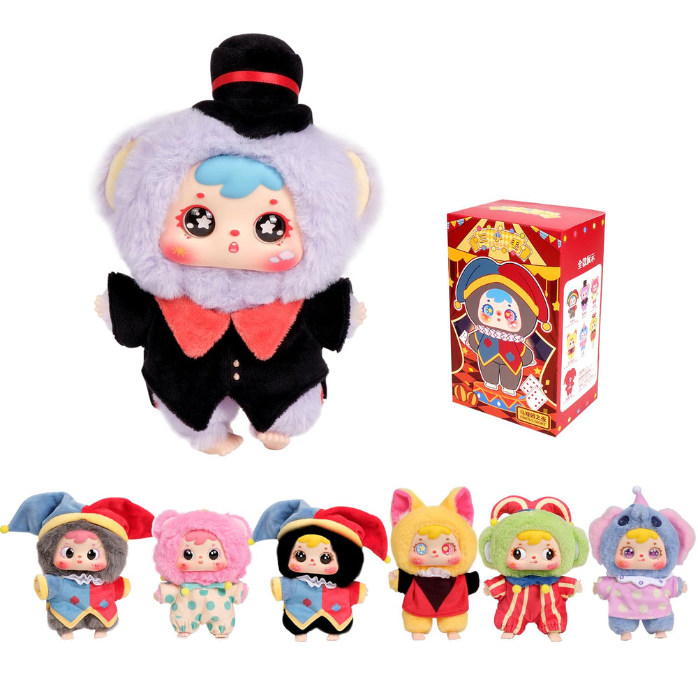 LuckJOY blind box plush Circus figure ready for collectible desk display