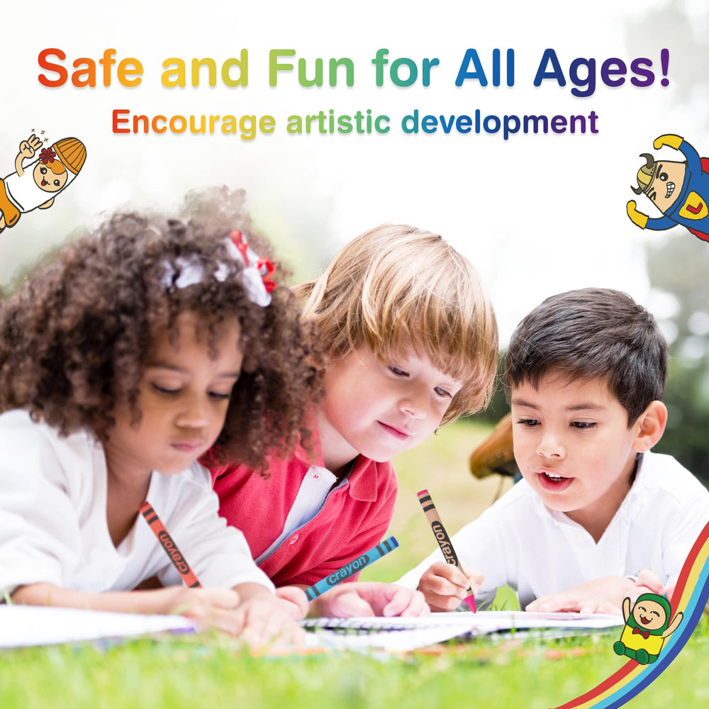 Lucky Art Crayonology durable paper wrapping protects crayons during classroom use.