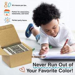 Lucky Art Crayonology non-toxic label on white crayon for safe use.