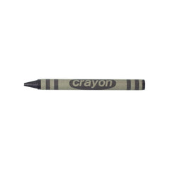 Lucky Art Crayonology regular-size black crayon for smooth fills