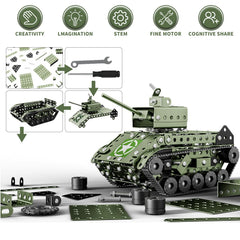 Lucky Doug Army Tank on display-ready pose for desks.