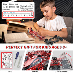 Lucky Doug metal model car kit during build process demonstrates sturdy construction.