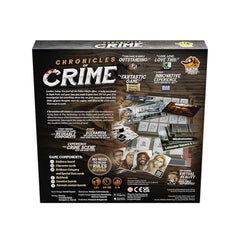 Chronicles of Crime evidence cards arranged for quick clue gathering