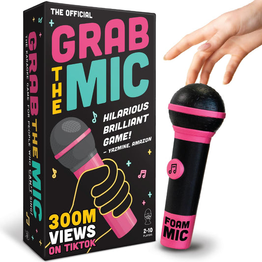 Lucky Egg Grab The Mic foam microphone ready for lively family karaoke moments