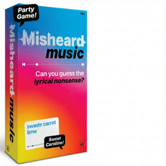 Lucky Egg misheard music cards spread for fast, funny rounds at parties.